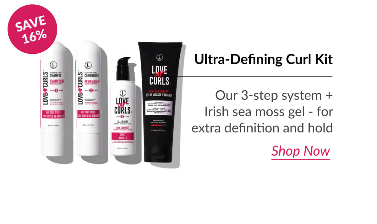 Ultra-Defining Curl Kit Our 3-step system + Irish sea moss gel - for extra definition and hold