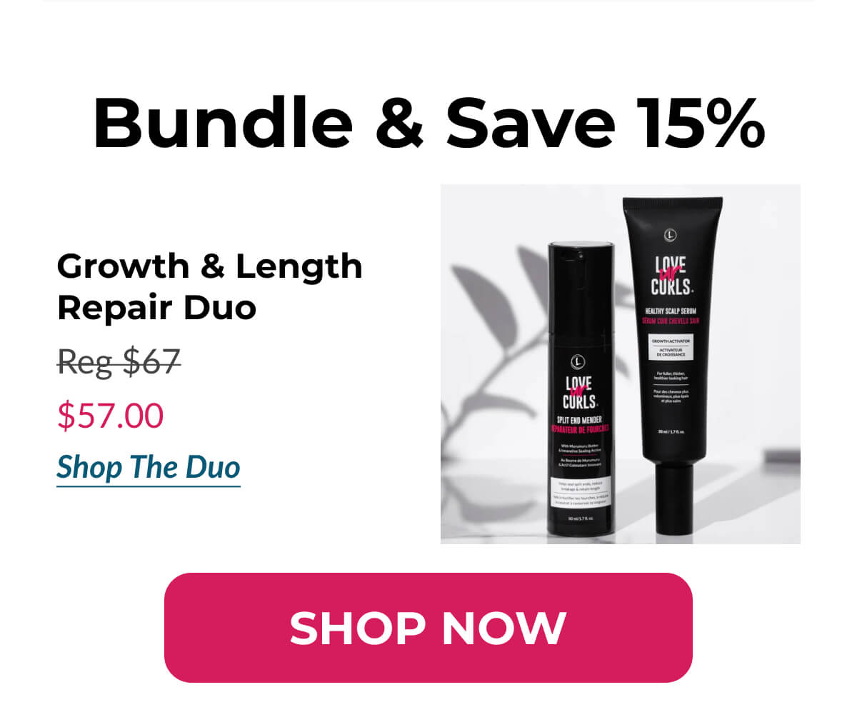 Bundle & Save 15% Growth & Length Repair Duo