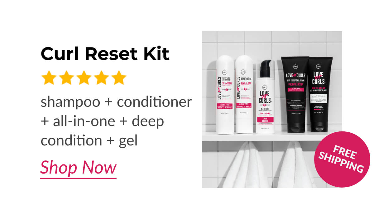 Curl Reset Kit shampoo + conditioner + all-in-one + deep condition + gel 