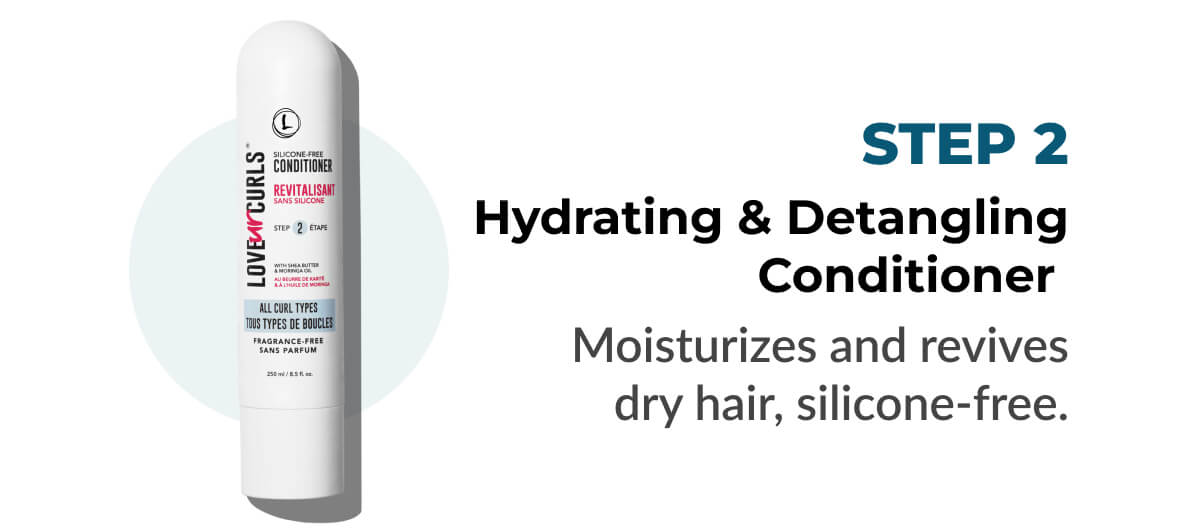 Hydrating & Detangling Conditioner: Moisturizes and revives dry hair, silicone-free.