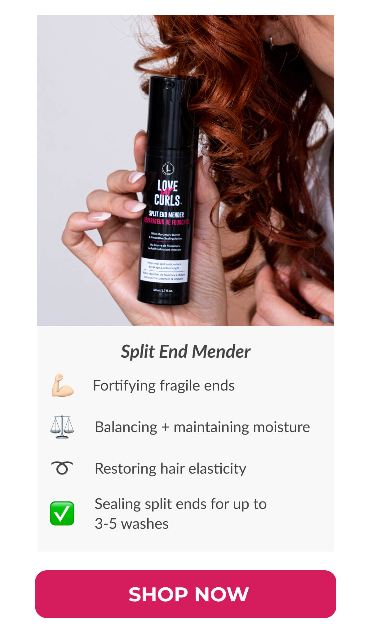 Split end mender