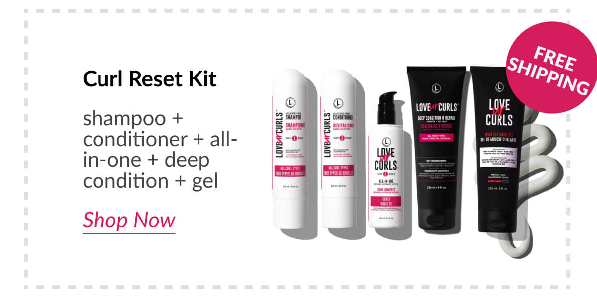 Curl Reset Kit shampoo + conditioner + all-in-one + deep condition + gel 