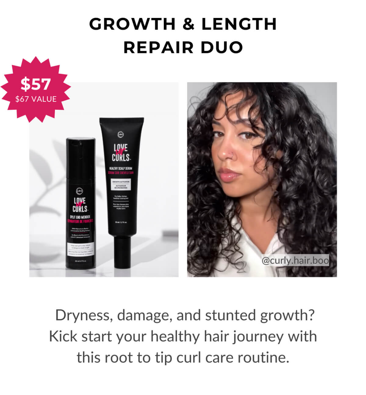 Growth & Length Repair Duo $57 $67 Value