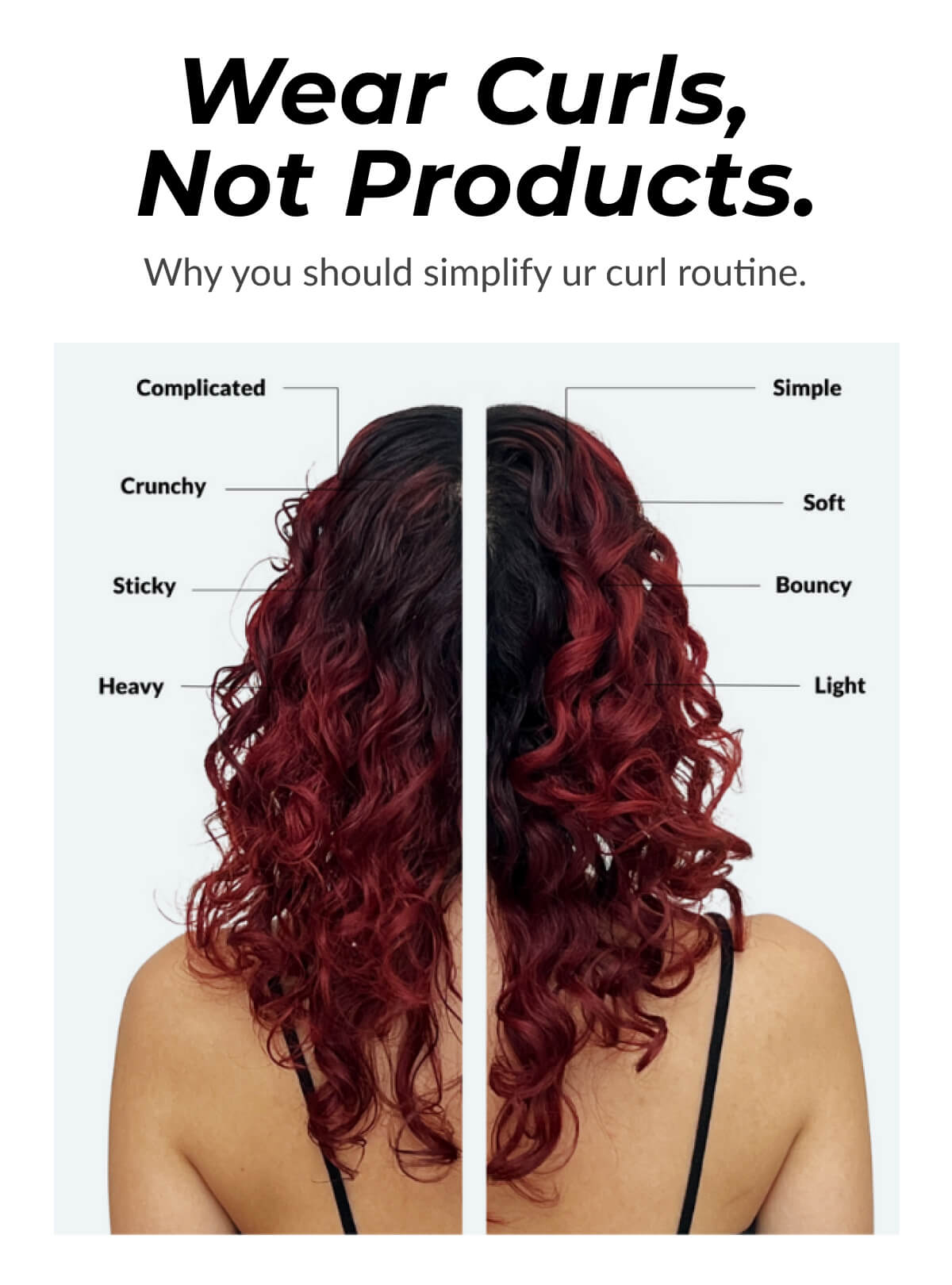 Wear Curls, Not Products. Why you should simplify ur curl routine.