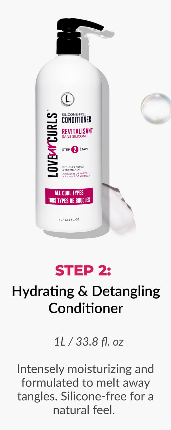 Hydrating & Detangling Conditioner: Intensely moisturizing and formulated to melt away tangles. Silicone-free for a natural feel.