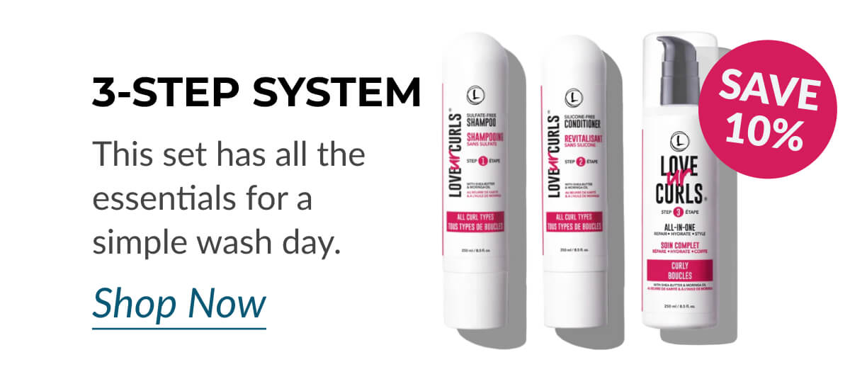 3-Step System: This set has all the essentials for a simple wash day.