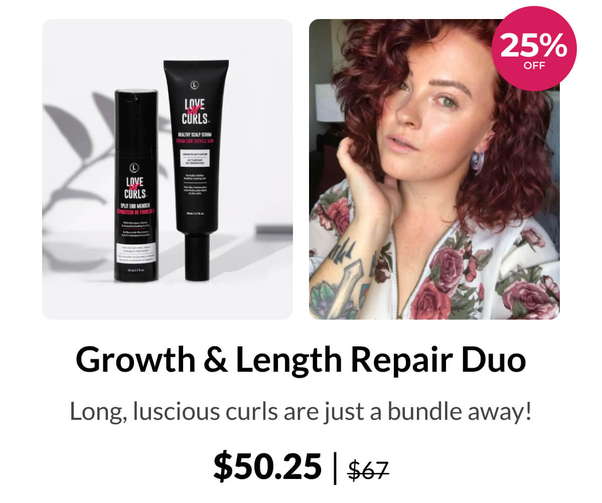 Growth & Length Repair Duo Long, luscious curls are just a bundle away! $50.25 | $67