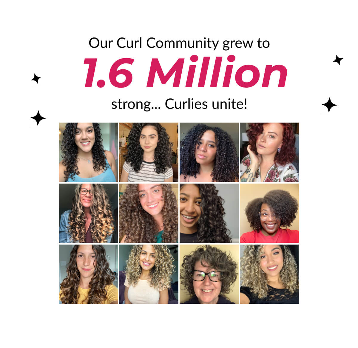 Our Curl Community grew to 1.6 Million strong... Curlies unite!