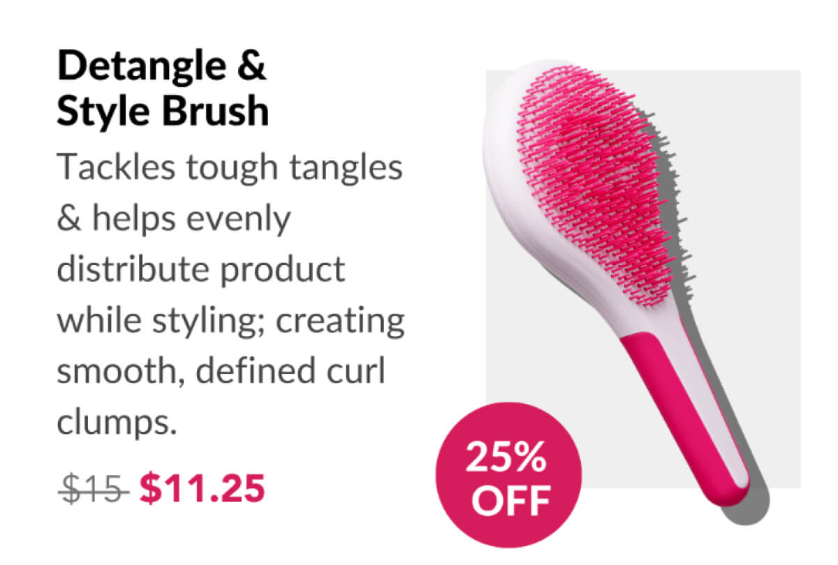 Detangle & Style Brush $15 | $11.25