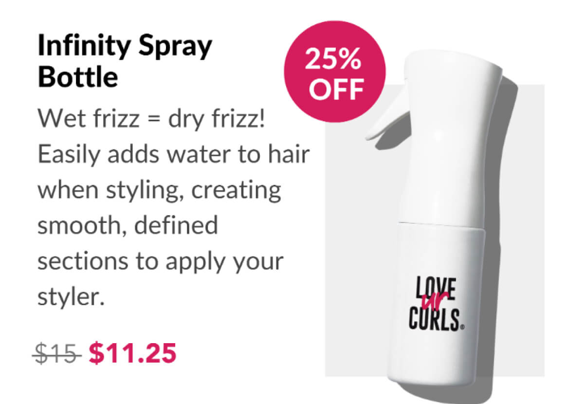 Infinity Spray Bottle $15 | $11.25